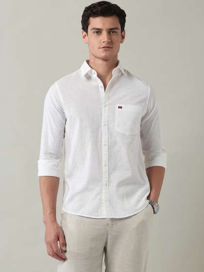1 (1) Men's Blue Floral Printed Casual Sleeve Shirt Cotton Blend Shirt - Image 1
