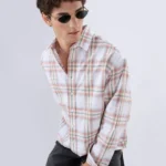 Men's Blue Floral Printed Casual Sleeve Shirt Cotton Blend Shirt