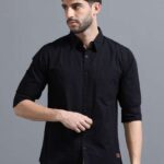 Men's Blue Floral Printed Casual Sleeve Shirt Cotton Blend Shirt