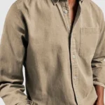 Men's Blue Floral Printed Casual Sleeve Shirt Cotton Blend Shirt