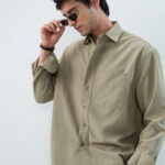 Men's Blue Floral Printed Casual Sleeve Shirt Cotton Blend Shirt