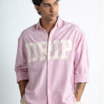 Men's Blue Floral Printed Casual Sleeve Shirt Cotton Blend Shirt