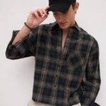 Men's Blue Floral Printed Casual Sleeve Shirt Cotton Blend Shirt