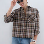 Men's Blue Floral Printed Casual Sleeve Shirt Cotton Blend Shirt