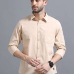 Men's Blue Floral Printed Casual Sleeve Shirt Cotton Blend Shirt