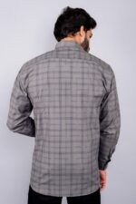 Men's Blue Floral Printed Casual Sleeve Shirt Cotton Blend Shirt - Image 2