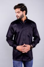 Men's Blue Floral Printed Casual Sleeve Shirt Cotton Blend Shirt