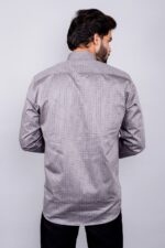 Men's Blue Floral Printed Casual Sleeve Shirt Cotton Blend Shirt - Image 2