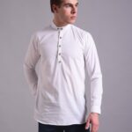 Men's Blue Floral Printed Casual Sleeve Shirt Cotton Blend Shirt